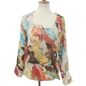 Vertigo Paris floral long sleeve top